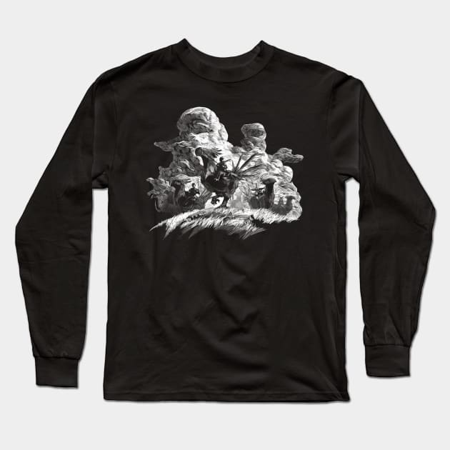 War of the Lions Long Sleeve T-Shirt by WOVENPIXLS